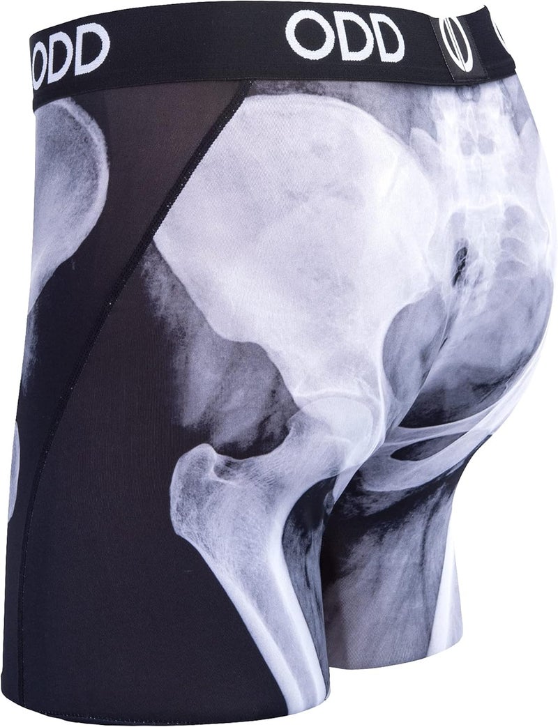 Odd Sox , X Ray, Men's Boxer Briefs, Funny Skeletal Bone Print Underwear - Image 4
